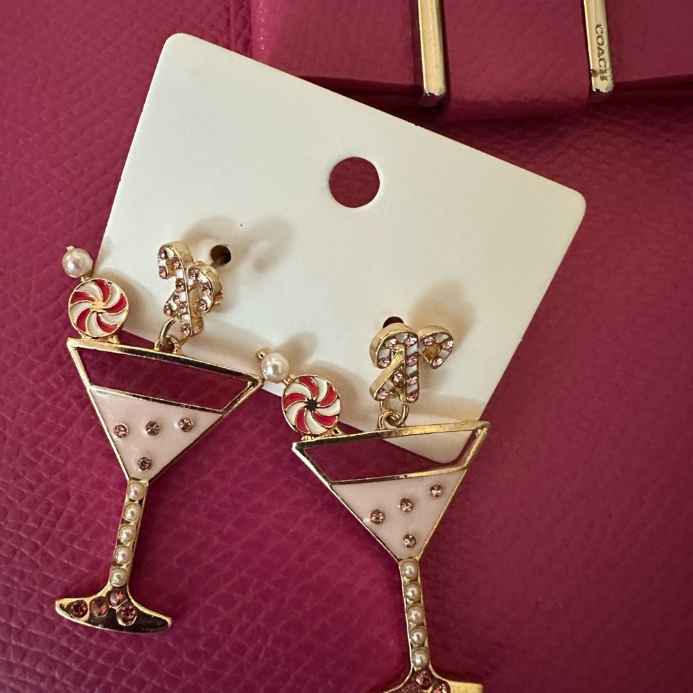 Christmas Martini New‎ Cocktail Earrings